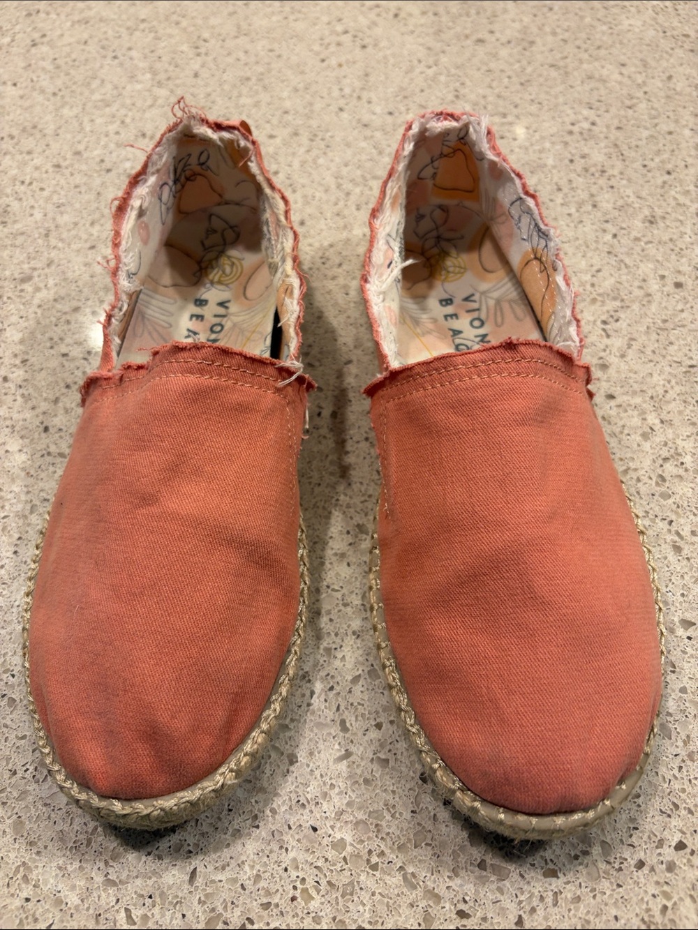 Vionic Coral Canvas Slip-On Espadrilles